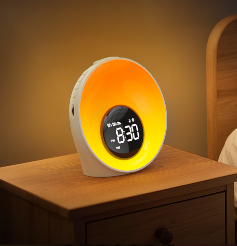 AFEXOA sunrise alarm clock with light and white noise