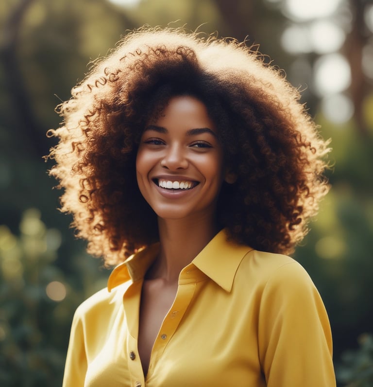 A vibrant image of natural hair products arranged aesthetically.
