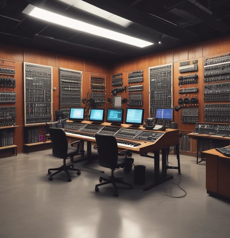 blue and white striped round textile