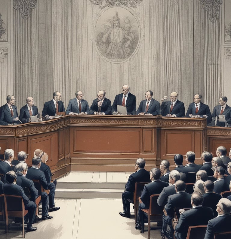 blue and white striped round textile