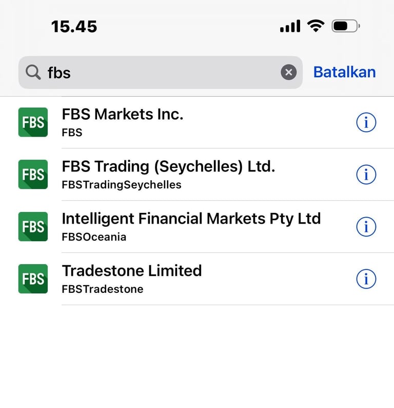 Pilih server mt4 sesuai broker anda