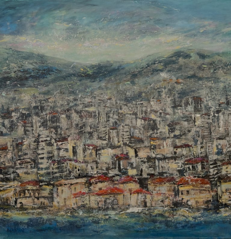 Artist Jessy Tabet painting 