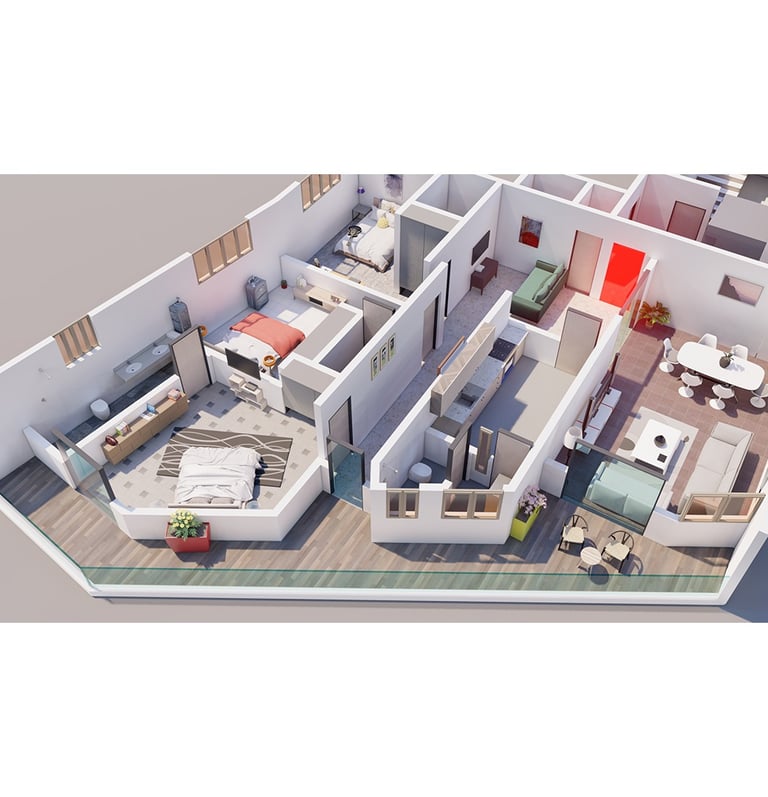 appartements F4 en vente au point E