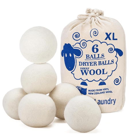 Handy Laundry wool dryer balls 6 pack New Zealand wool natural fabric softener alternative