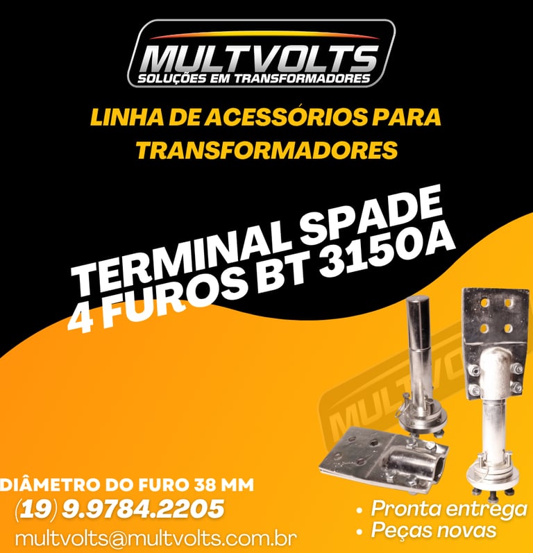 Terminal Spade 4 Furos BT 3150A.