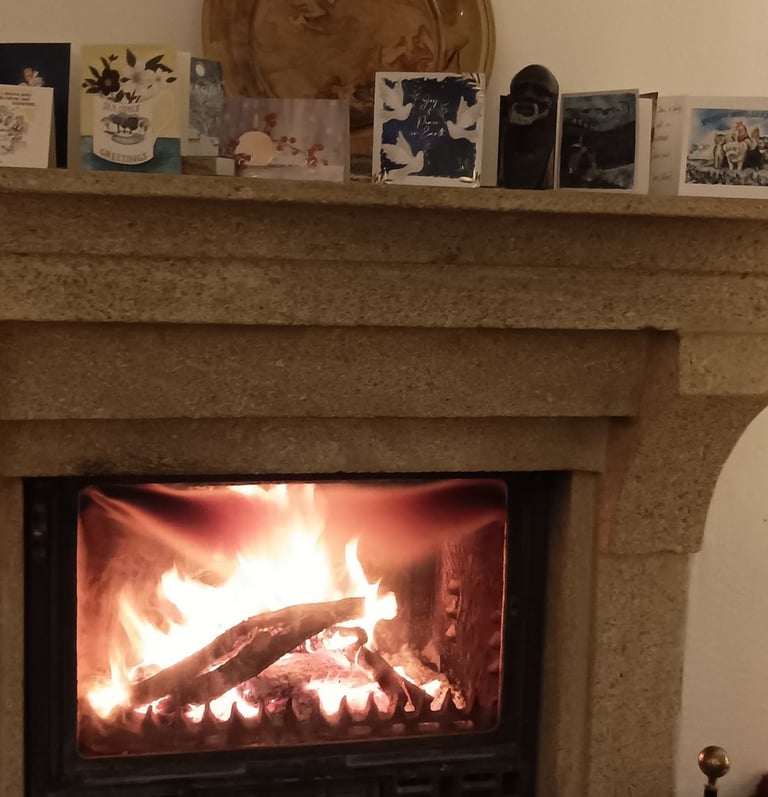 Keeping warm with local wood.