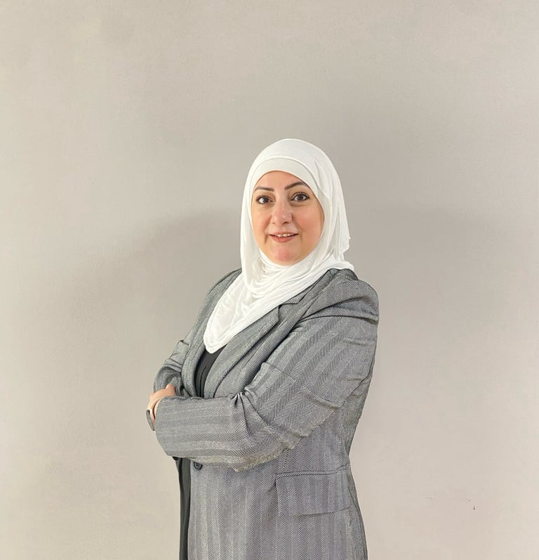 A portrait of trainer Raja Almasri