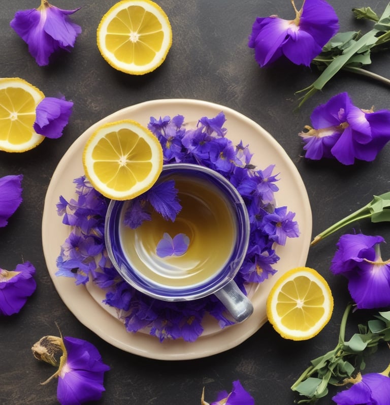 blue and white striped round textile