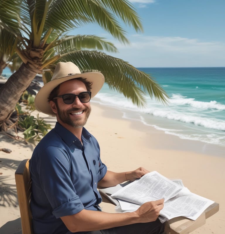 blue and white striped round textile