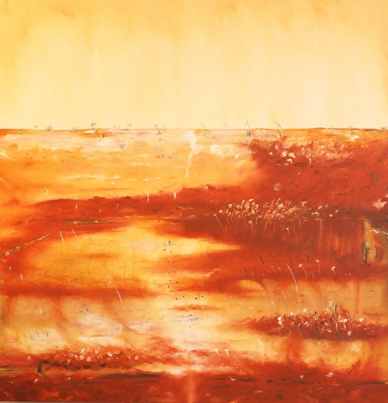 Landscape 11. Oil on canvas. 2023. 122 x 122 cms.