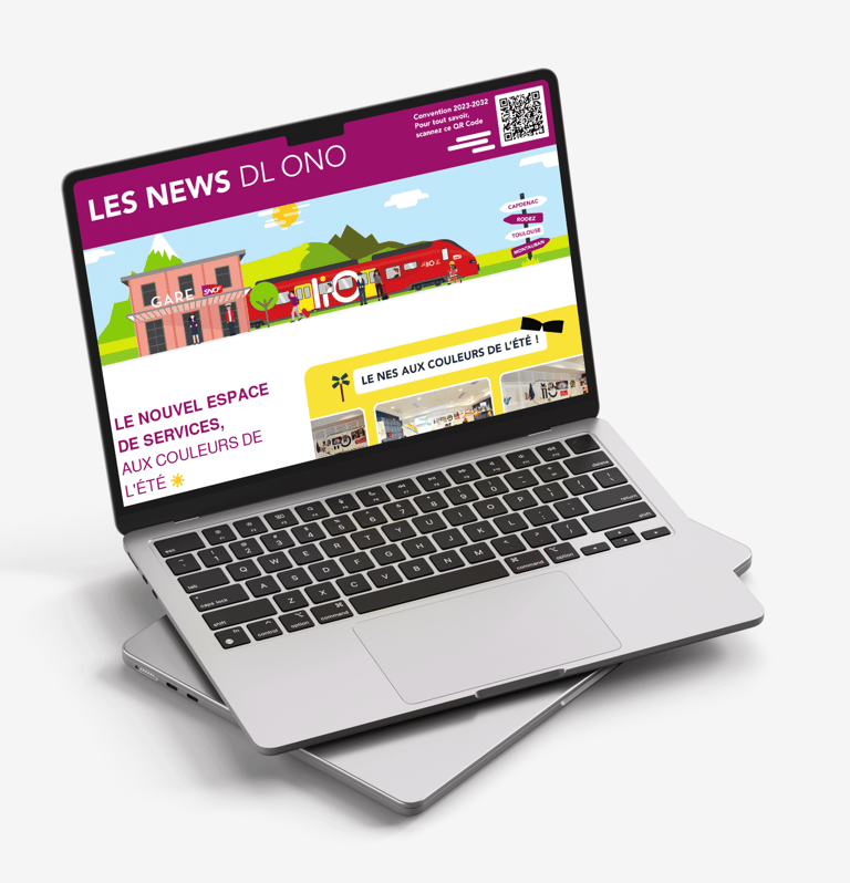 newsletter SNCF mockup