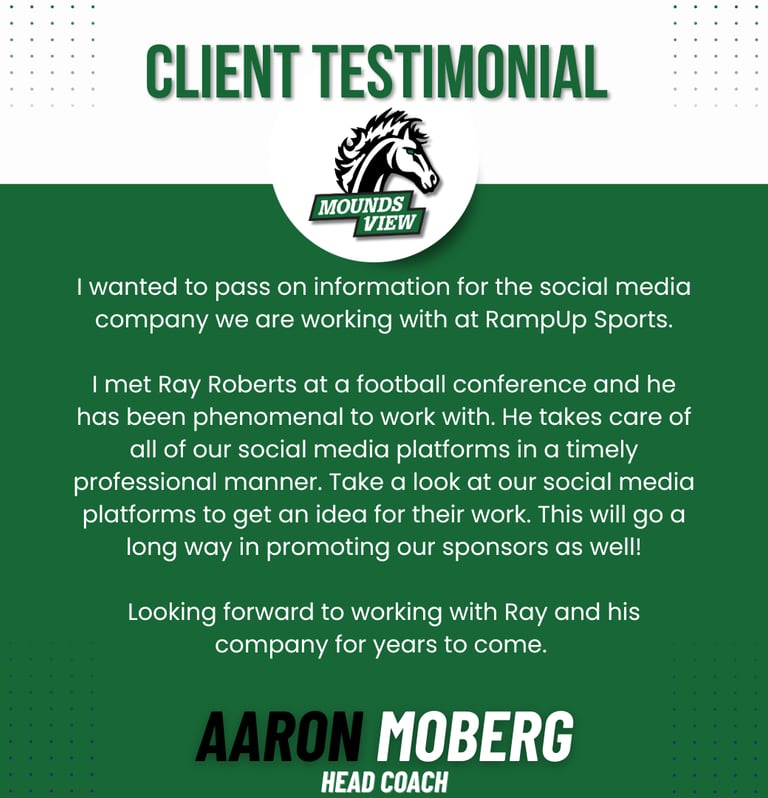 Mounds View Football recommendation RampUp Sports
