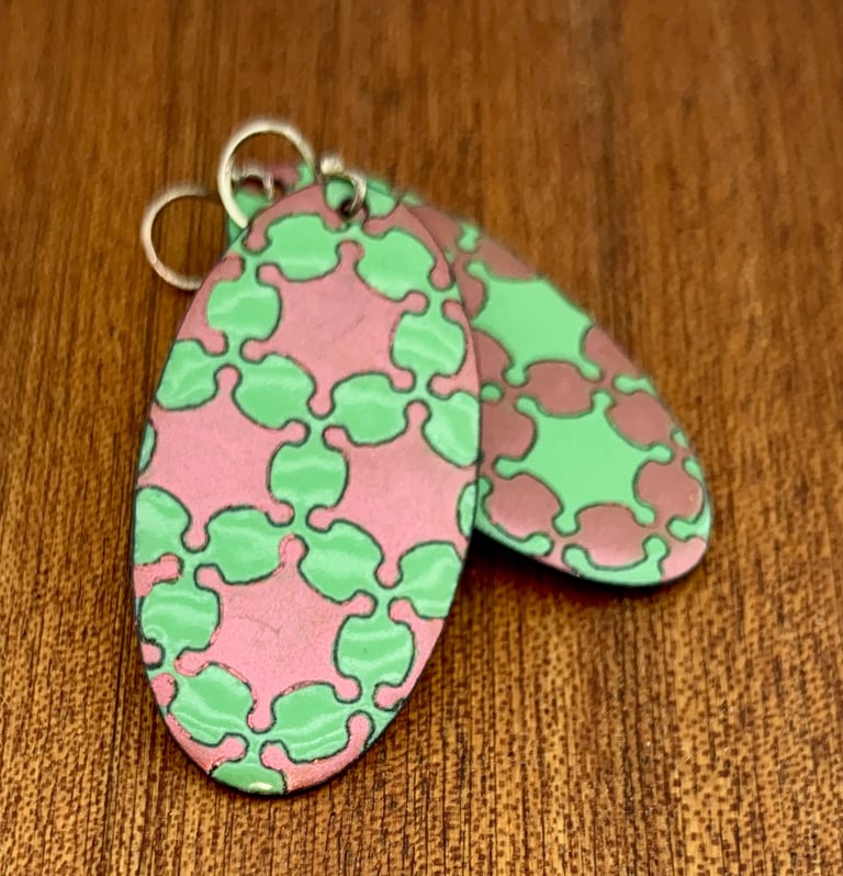 handmade jewelry, vitreous enamel