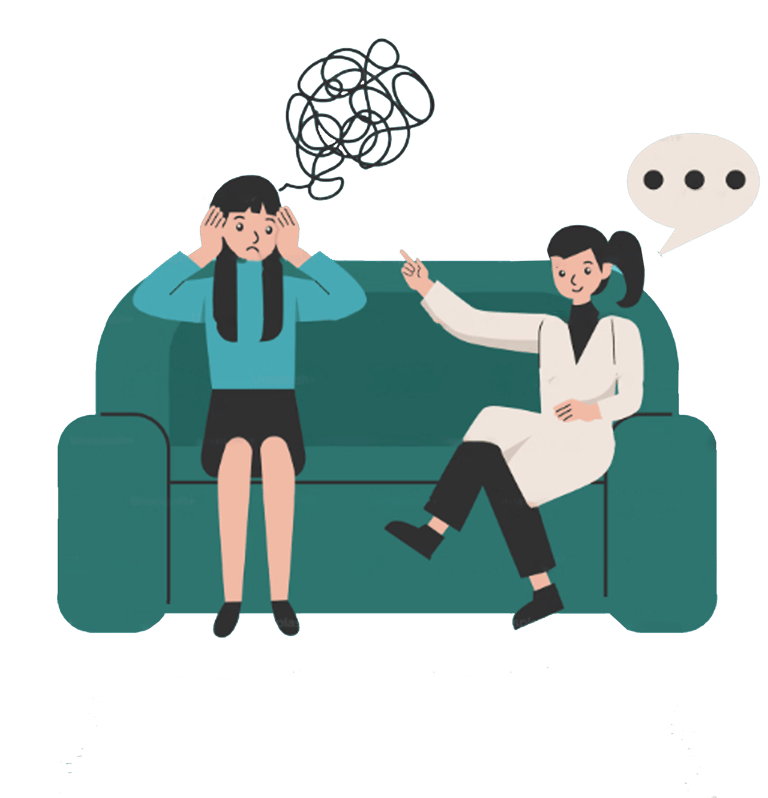A person is confused about our digital marketing services second person is explaining it in detail. 