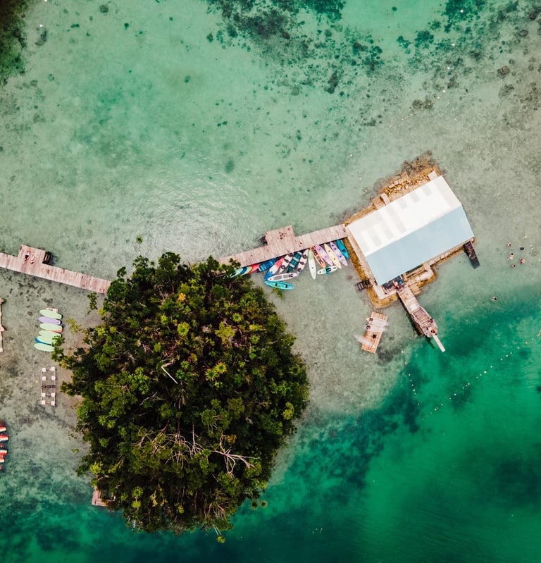 a boat dock with a dock and a dock with a boat