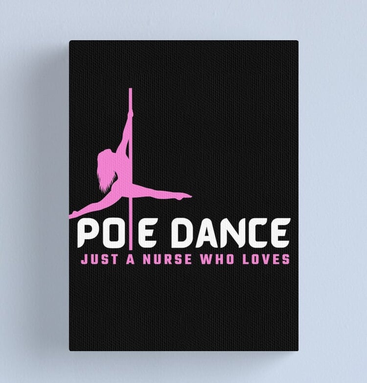 nurse pole dance canvas
