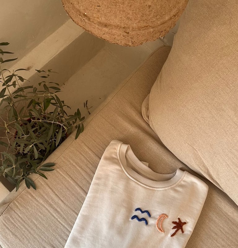 diy broderie colle chaude sweat