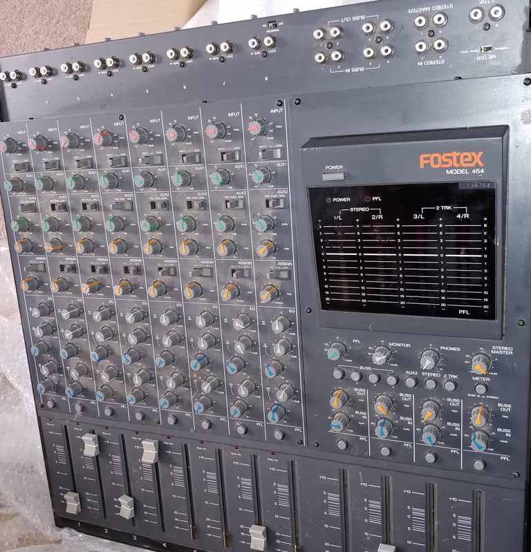 Fostex mixer sliders being repaired