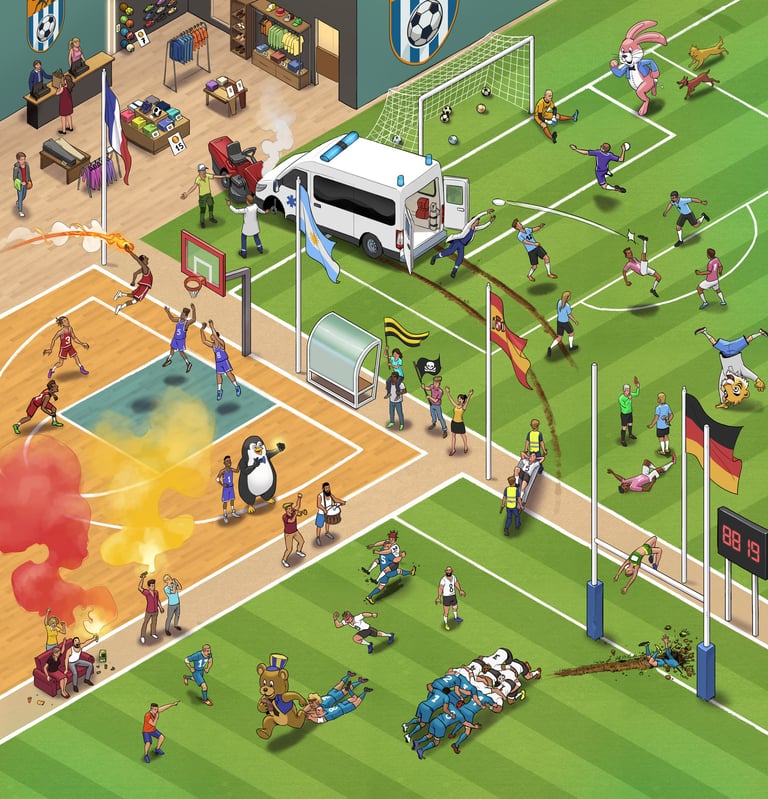 jeu observation quizz événement sport