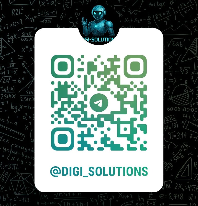 Telegram QR code to Digi-Solutions
