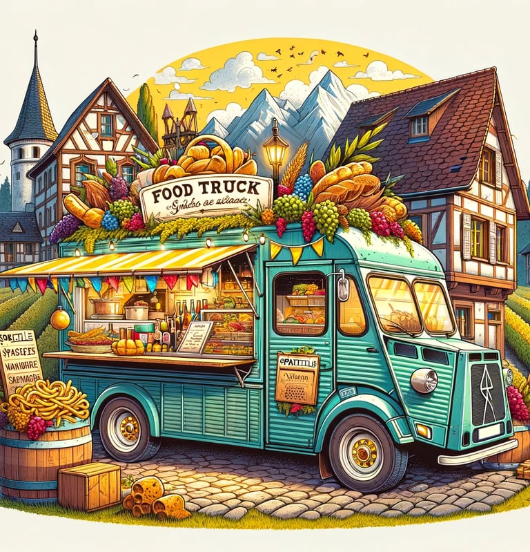 Foodtruck à Mulhouse, Altkirch, Waldighoffen, Saint-Louis, près de moi, spécialiste du spaetzles 68