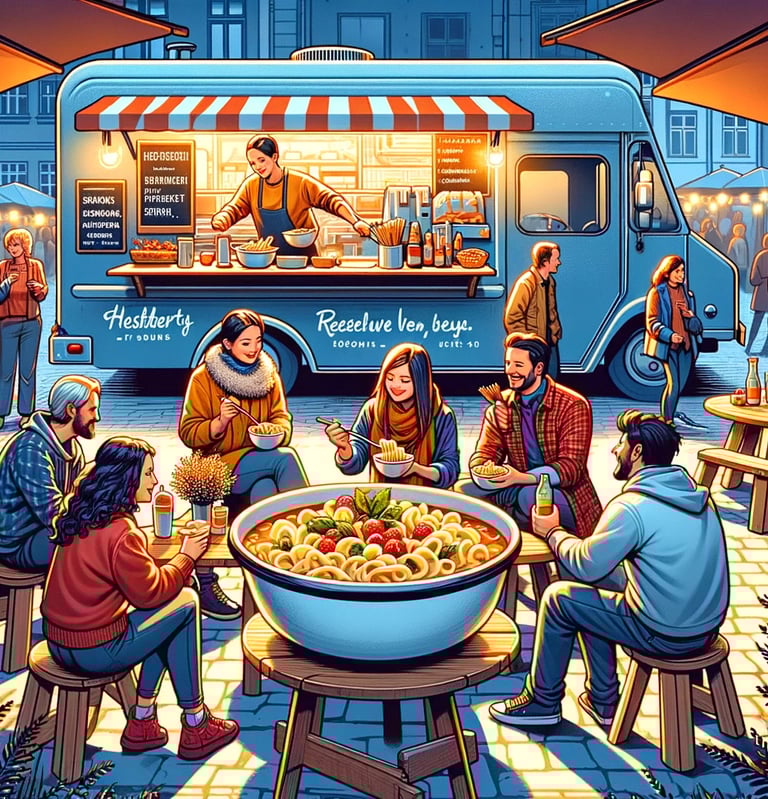 Papioli foodtruck spécialisé dans les spaetzles gourmands dans le Haut-Rhin pour vos évènements 