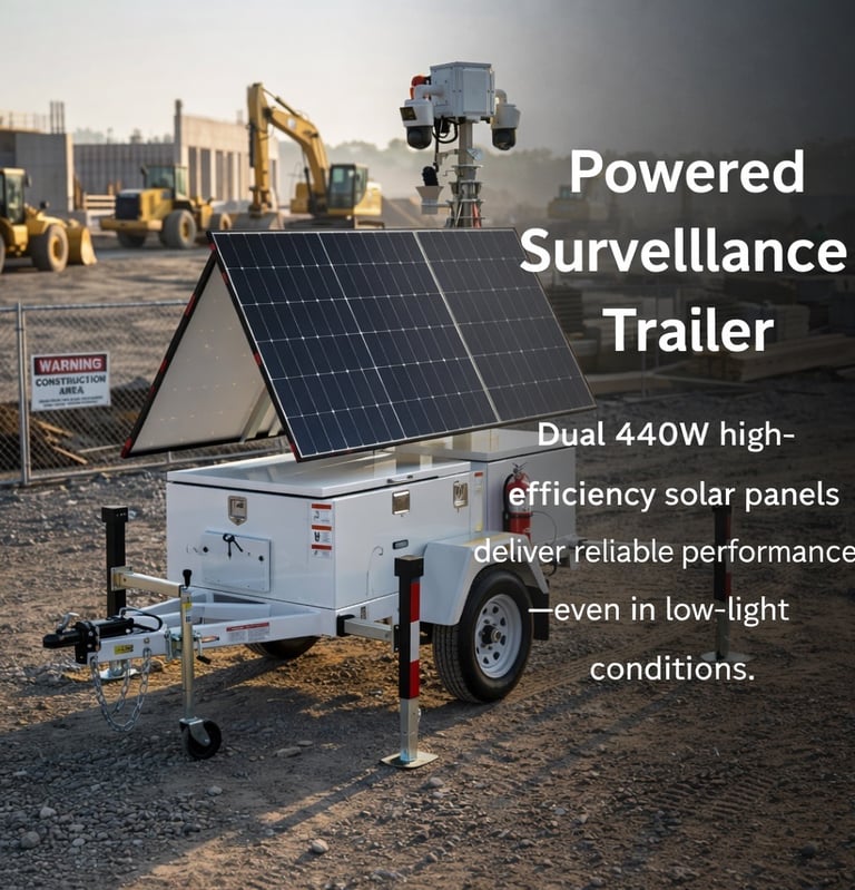 Powerd Surveillance Mobile Trailer