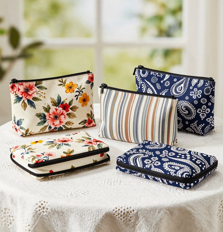 a close up of a bag on a table