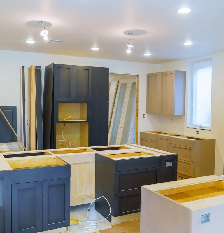 kitchen in construction