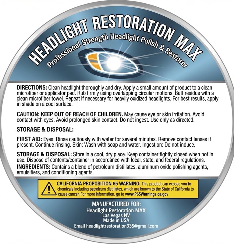 Los Angeles Mobile Headlight Restoration Service 