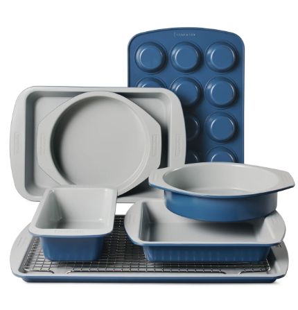 Tramontina Rise Ceramic Bakeware with PFAS-free nonstick coating, non-toxic ceramic bakeware