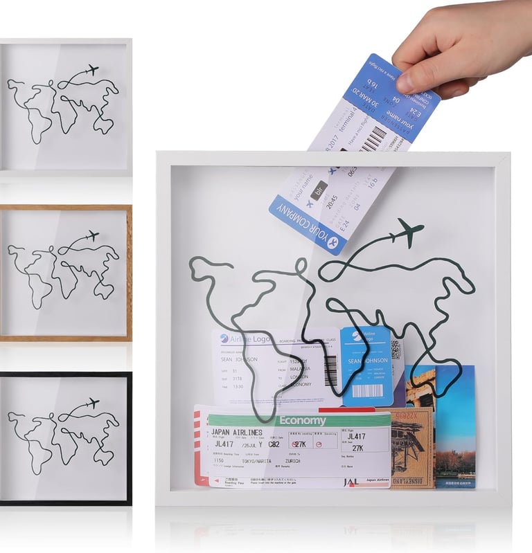 Travel memories shadow box