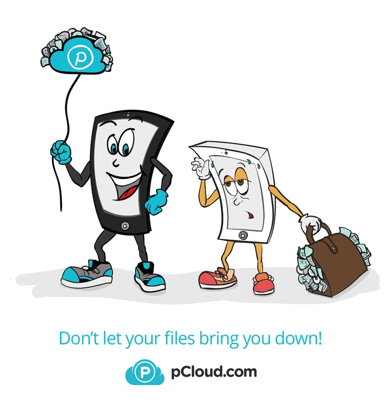 pCloud Blog Post Illustration