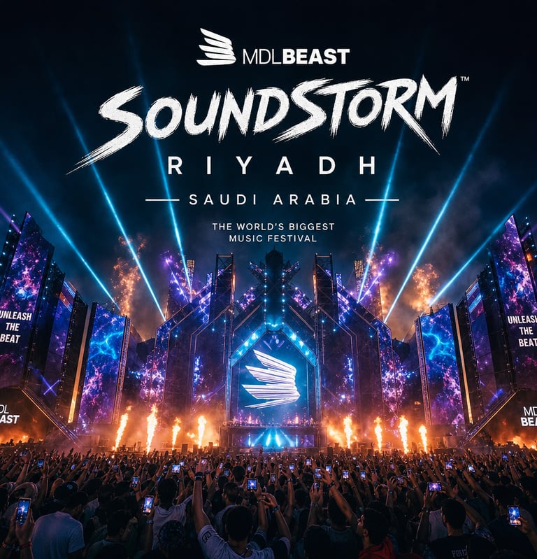 MDLBEAST Soundstorm music festival in Riyadh Saudi Arabia مدل بيست ساوندستورم الرياض السعودية