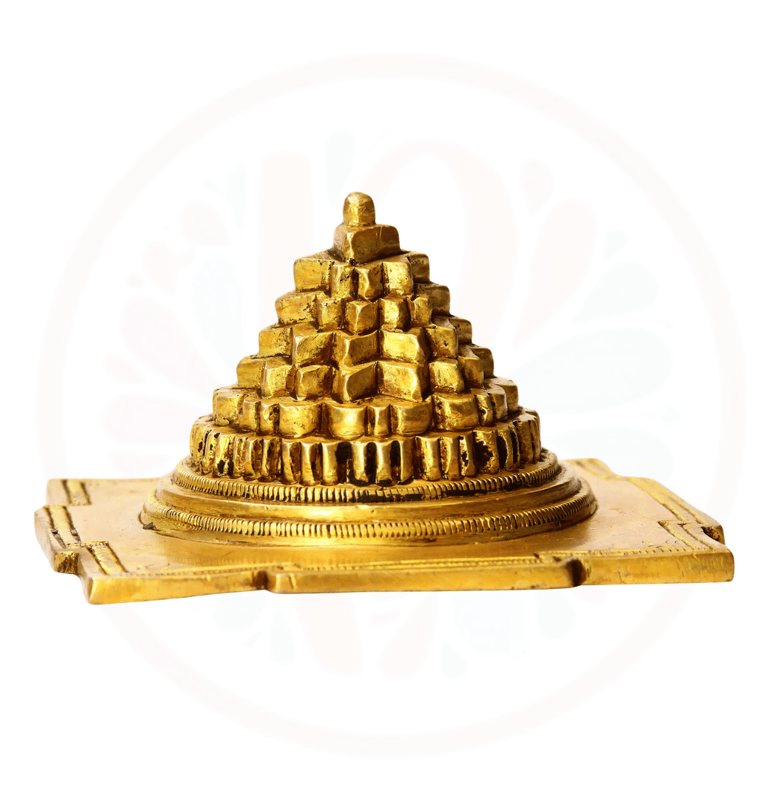 The image displays Shri yantras and meru crafted by Prajjwal International Company