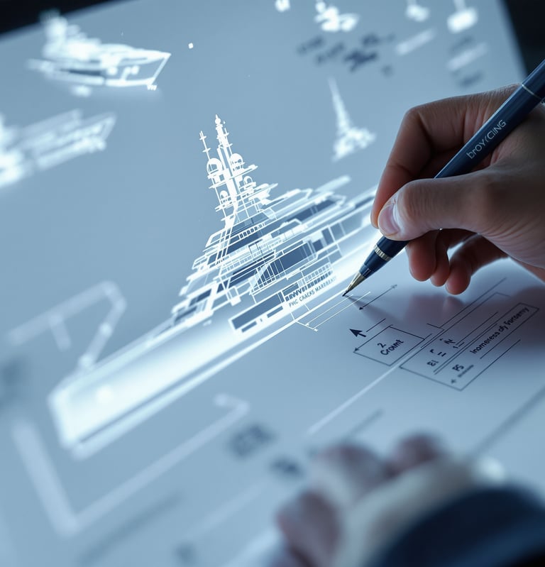 Superyacht exterior design concept by naval architects and design studio