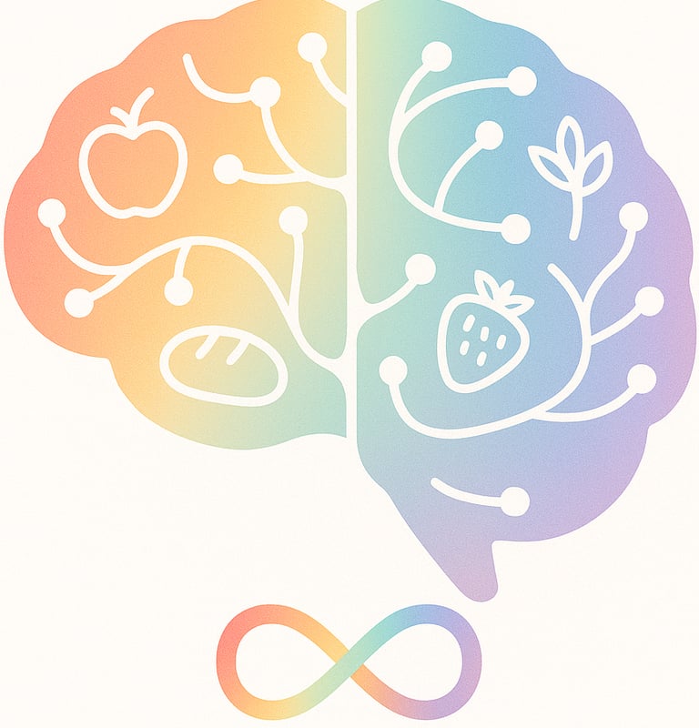 Illustration cerveau neurodiversité troubles alimentaires Paris spécialiste