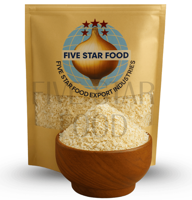 Dehydrated white onion chopped exporter from India