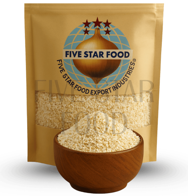 Dehydrated white onion minced exporter from India