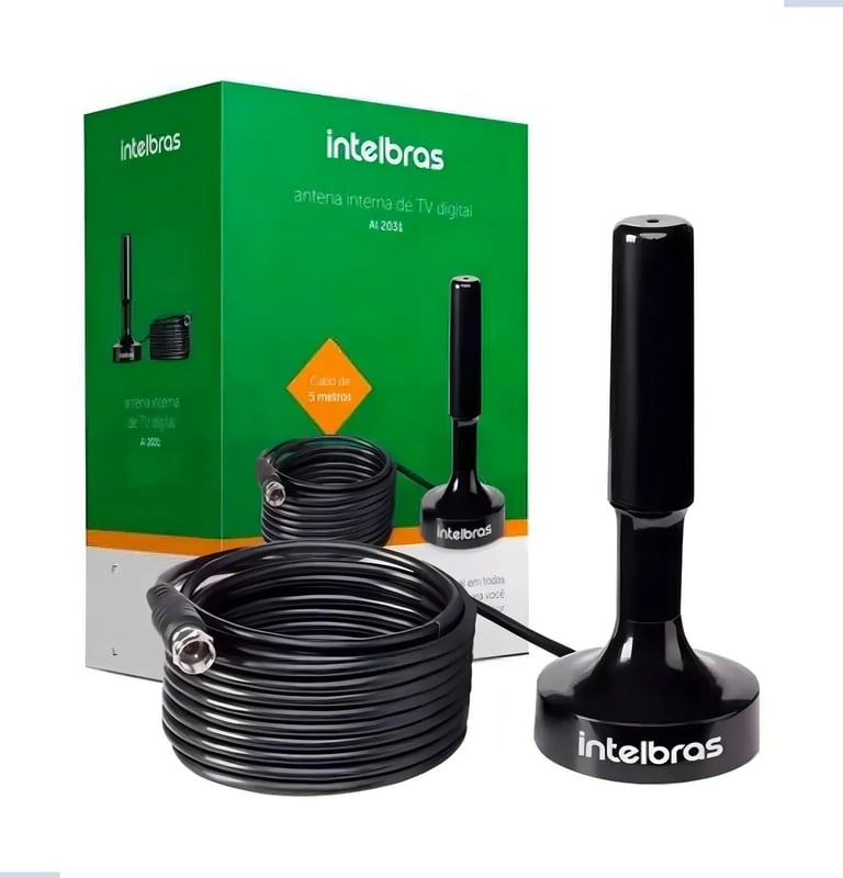 Antena Interna Tv Digital Ampliada 360 graus Televisão 2031