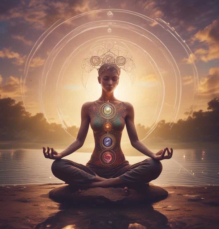 A person is performing a balance exercise in a gym setting. They are dressed in athletic wear, standing on a Bosu ball while holding a weight plate. The environment includes gym equipment and motivational wall text.