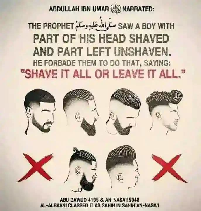 No fancy hair cuts allowed