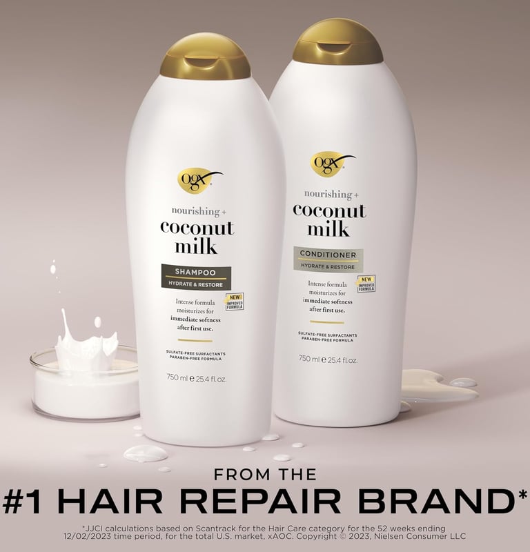 OGX Nourishing + Coconut Milk Shampoo & Conditioner