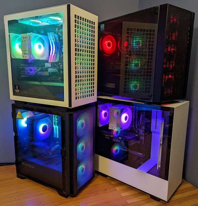 Four gaming PCs covering different mid-range budgets