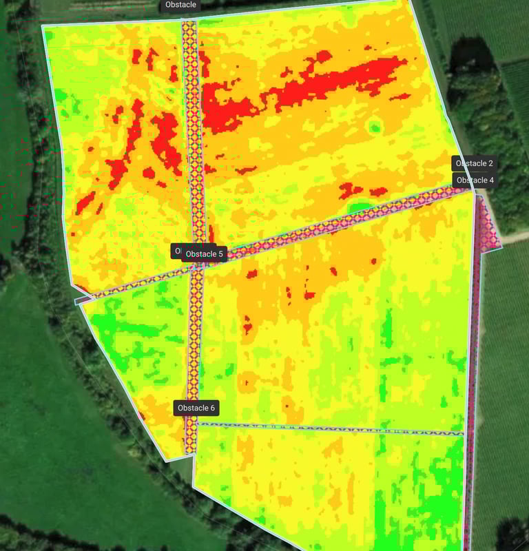 NDVI zonation of a vineyard block