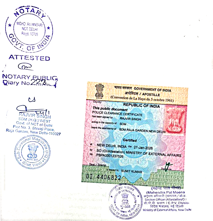 apostille meaning in hindi - ProLingo Editors