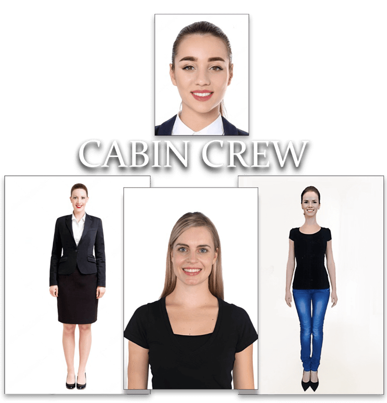 Walk-in now for cabin crew photoshoot