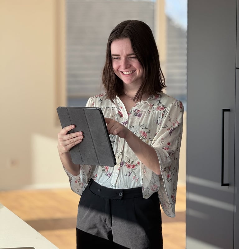 Foto von Audrey Räss als Immobilienmaklerin