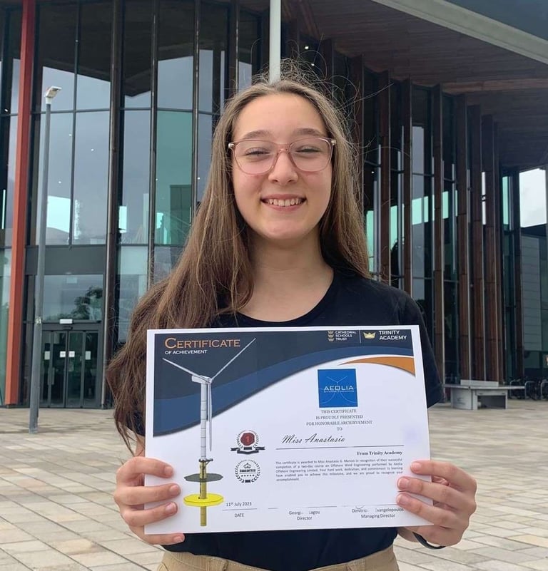 Anastasia, student at Trinity Academy.