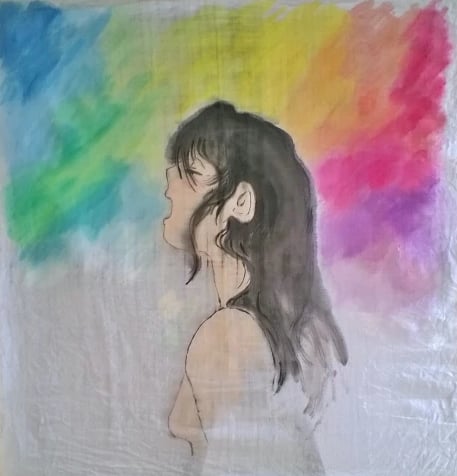 scream watercolor